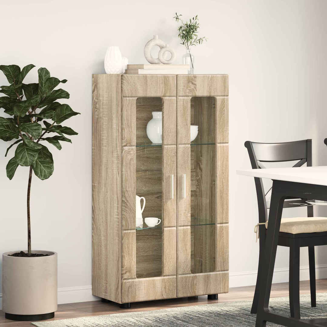Sideboard FLORIN Sonoma eg 55,5 x 29 x 100 cm Konstrueret træ
