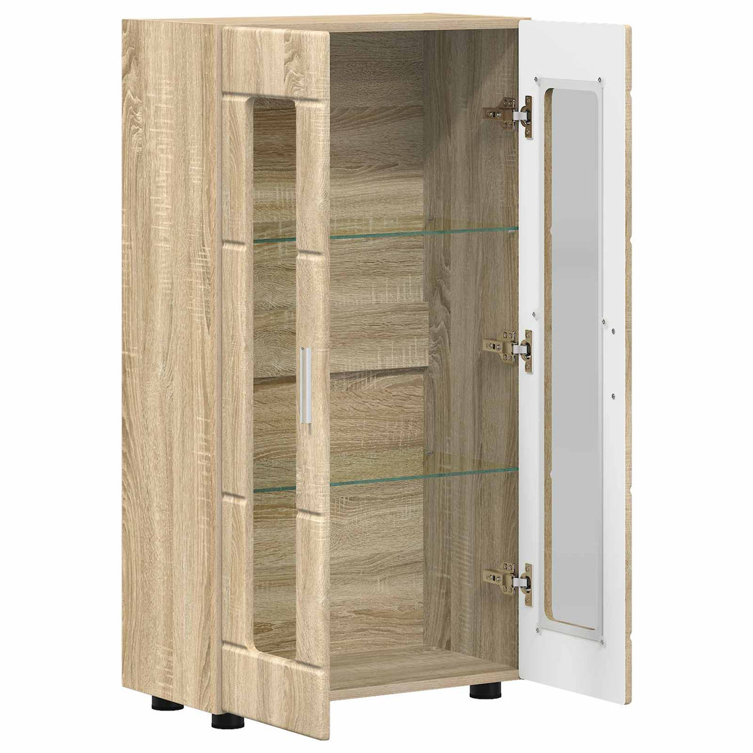 Sideboard FLORIN Sonoma eg 55,5 x 29 x 100 cm Konstrueret træ