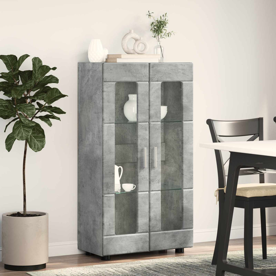Sideboard FLORIN 55,5 x 29 x 100 cm Beton Grå Konstrueret træ