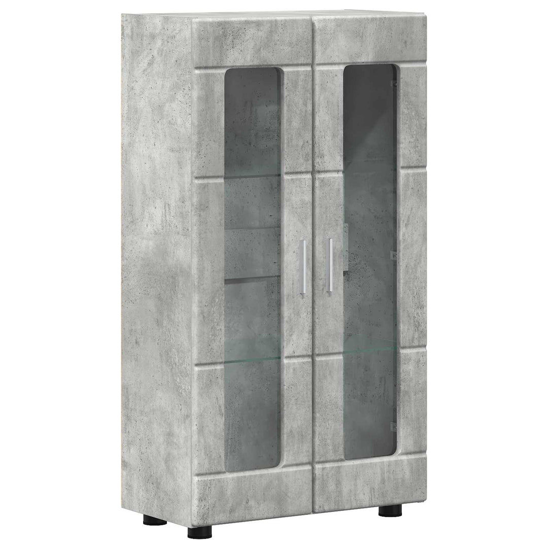 Sideboard FLORIN 55,5 x 29 x 100 cm Beton Grå Konstrueret træ