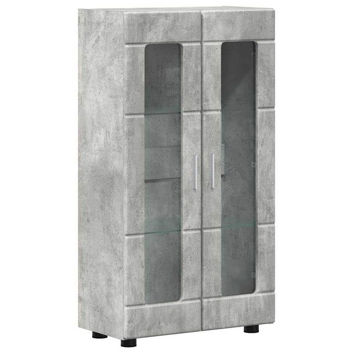 Sideboard FLORIN 55,5 x 29 x 100 cm Beton Grå Konstrueret træ