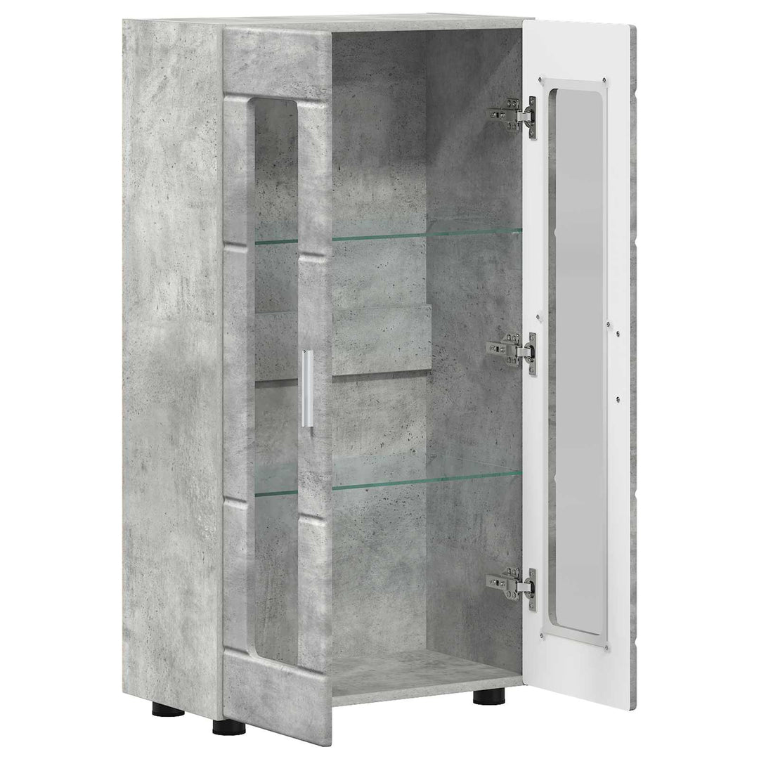 Sideboard FLORIN 55,5 x 29 x 100 cm Beton Grå Konstrueret træ