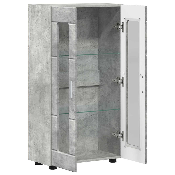 Sideboard FLORIN 55,5 x 29 x 100 cm Beton Grå Konstrueret træ