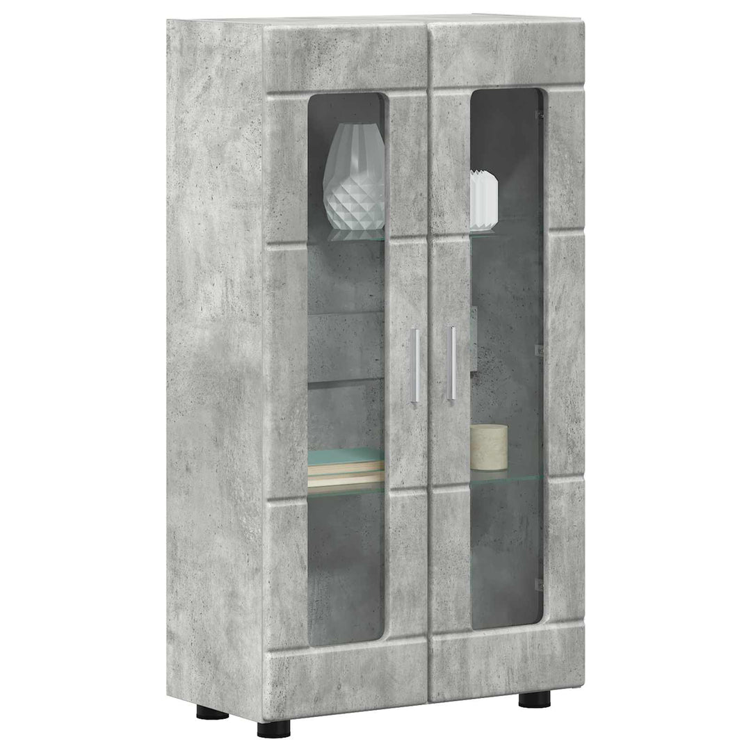 Sideboard FLORIN 55,5 x 29 x 100 cm Beton Grå Konstrueret træ