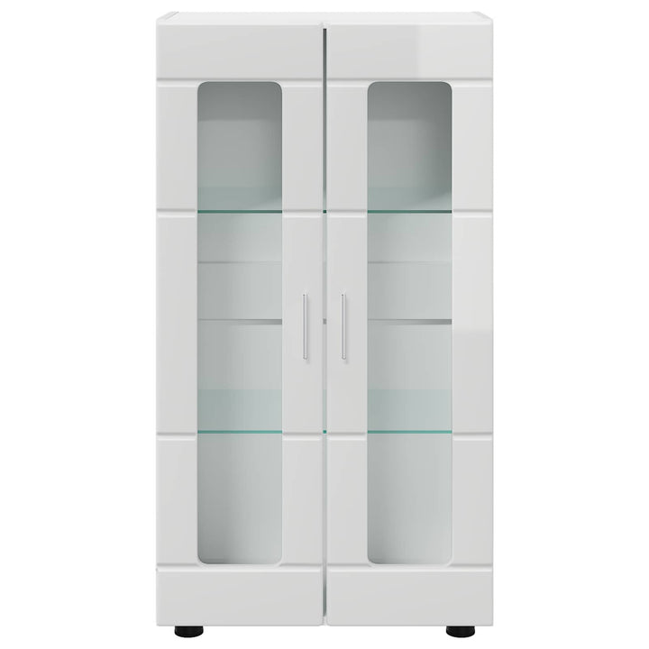 Sideboard FLORIN 55,5 x 29 x 100 cm Høj gloss hvid