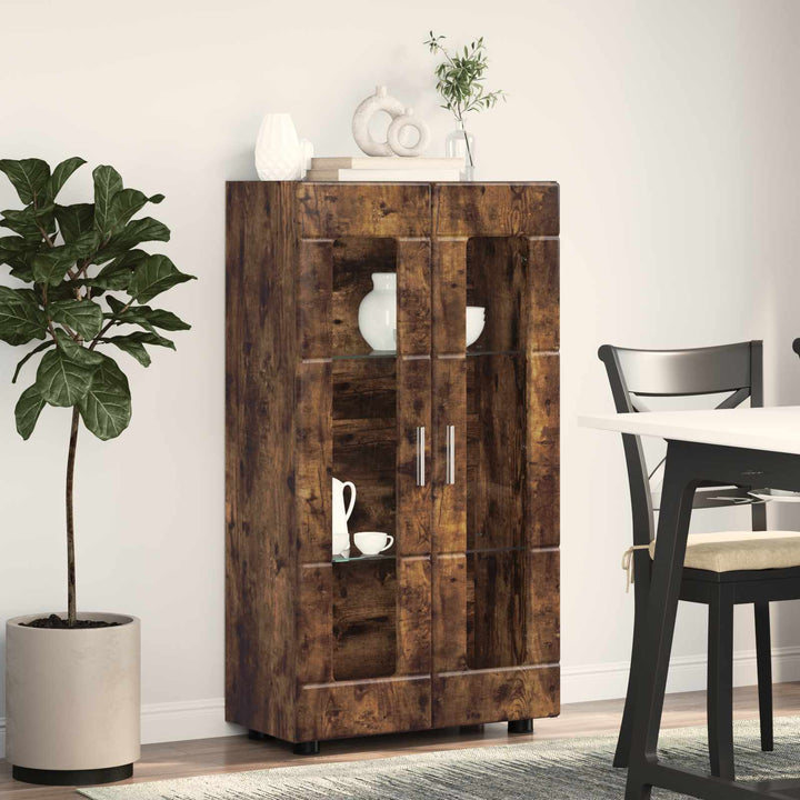 Sideboard FLORIN Røget eg 55,5 x 29 x 100 cm Konstrueret træ