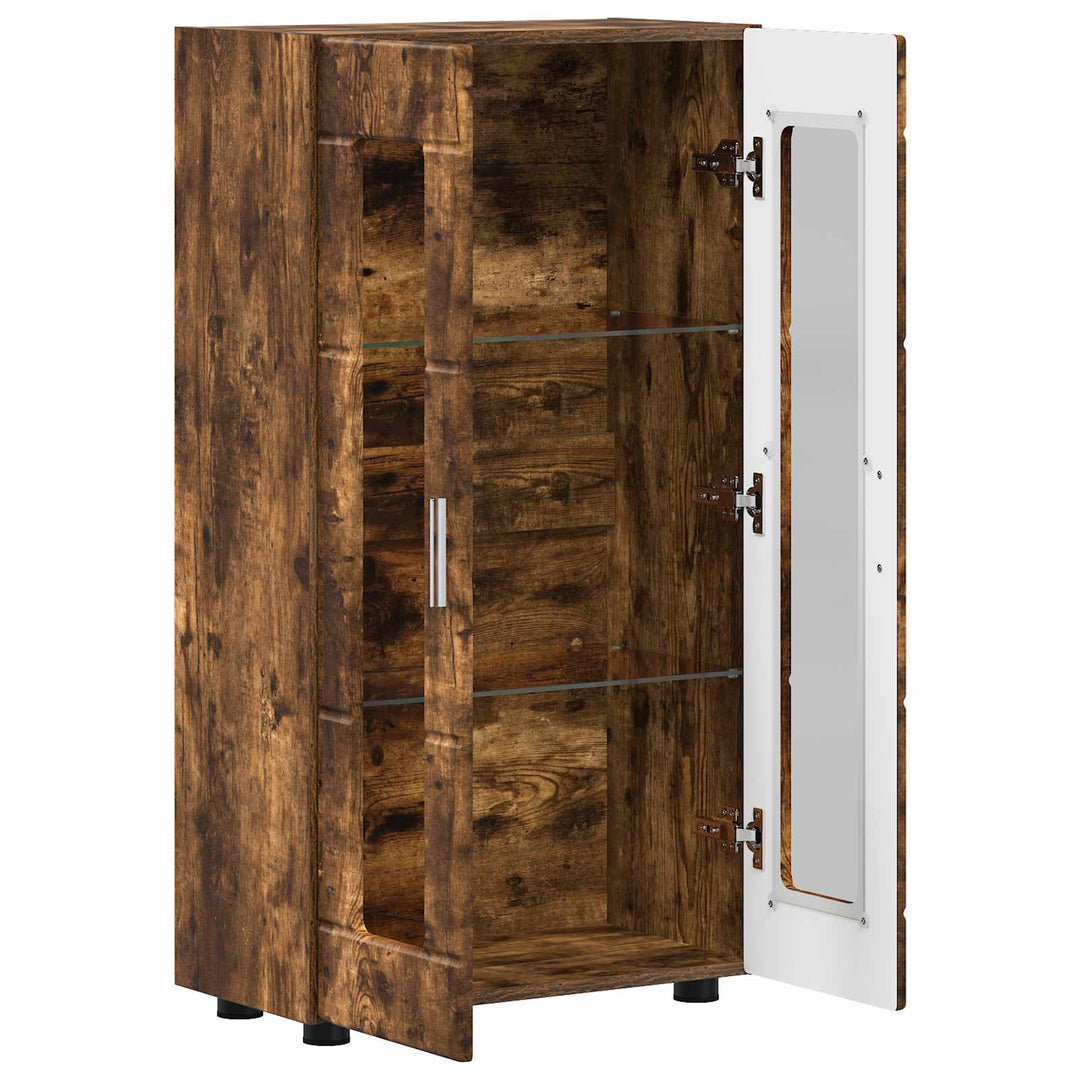 Sideboard FLORIN Røget eg 55,5 x 29 x 100 cm Konstrueret træ