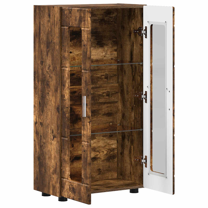 Sideboard FLORIN Røget eg 55,5 x 29 x 100 cm Konstrueret træ