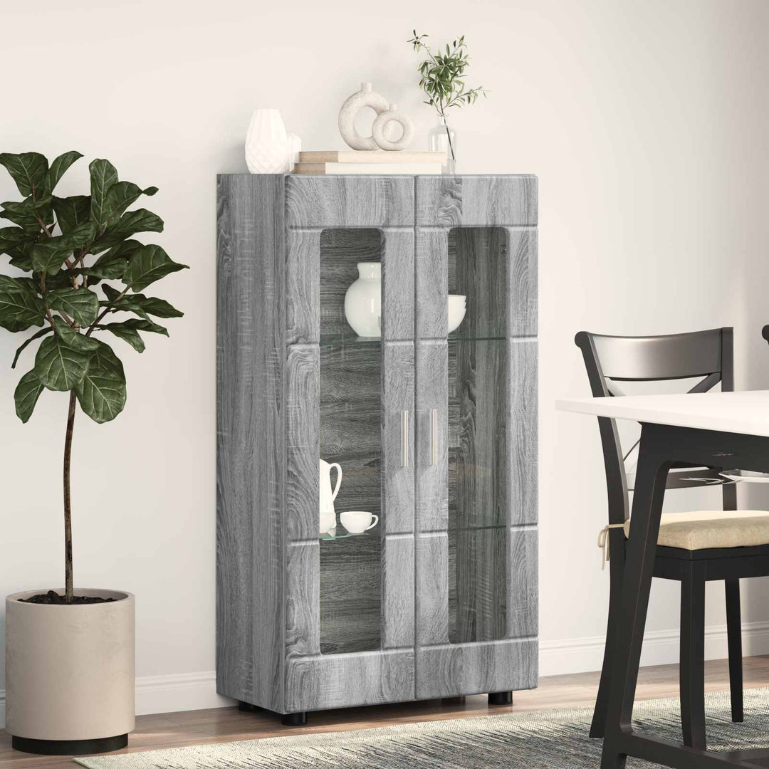 Sideboard FLORIN 55,5 x 29 x 100 cm Grå Sonoma Konstrueret træ