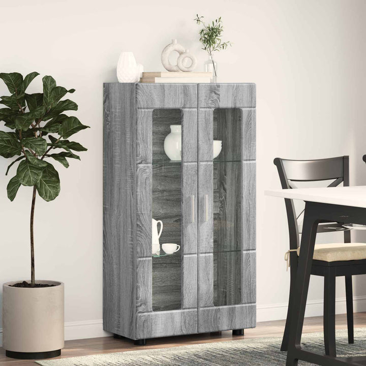 Sideboard FLORIN 55,5 x 29 x 100 cm Grå Sonoma Konstrueret træ