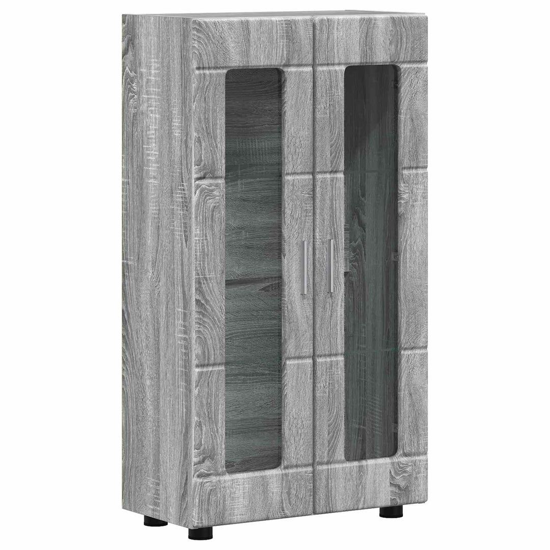 Sideboard FLORIN 55,5 x 29 x 100 cm Grå Sonoma Konstrueret træ