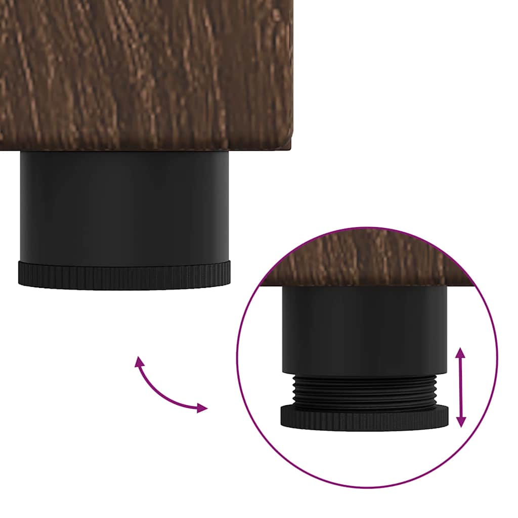 Sideboard FLORIN Brun eg 55,5 x 29 x 103 cm Konstrueret træ