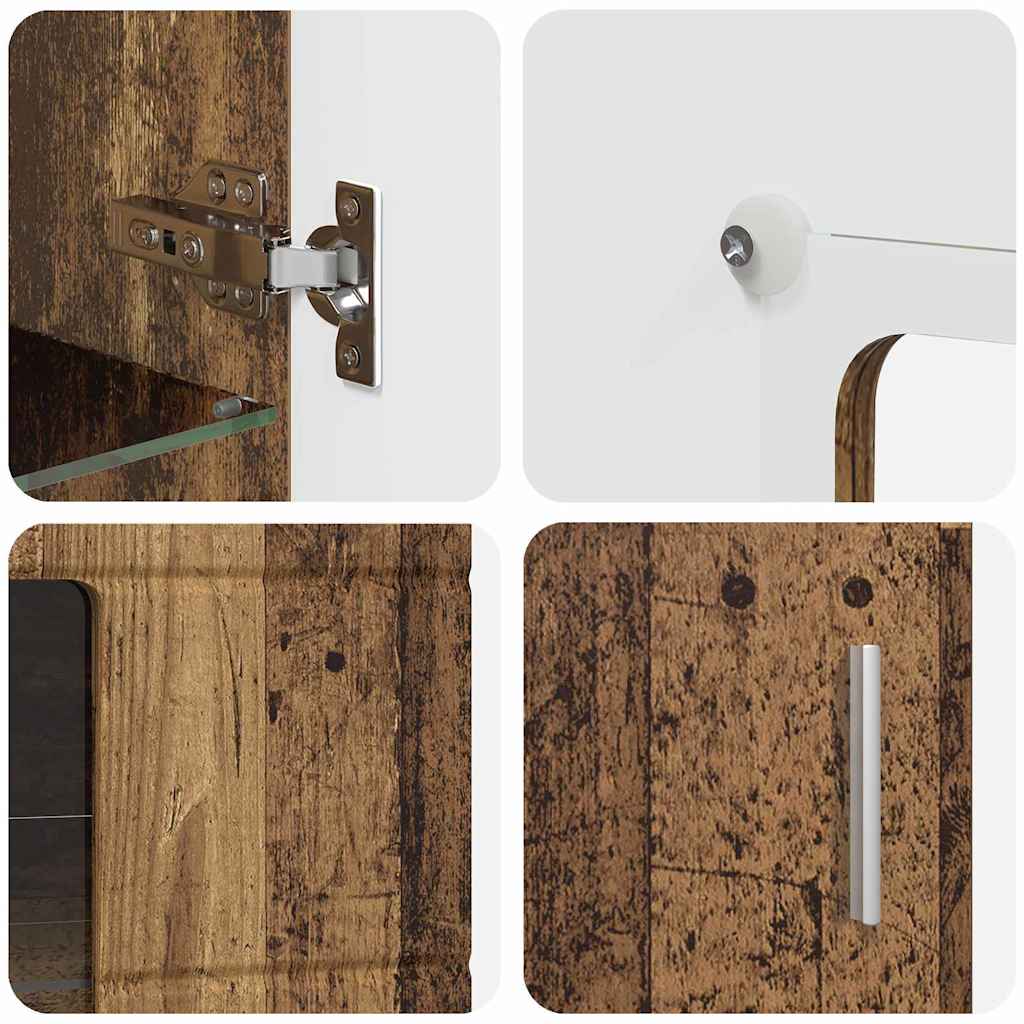 Sideboard FLORIN Gammelt træ 55,5 x 29 x 103 cm Konstrueret træ