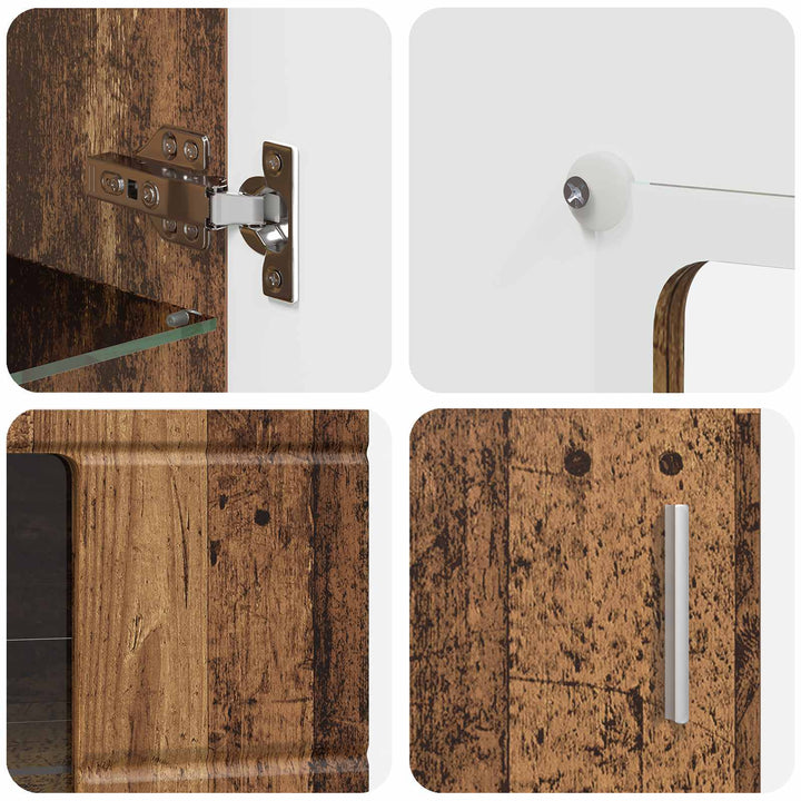 Sideboard FLORIN Gammelt træ 55,5 x 29 x 100 cm Konstrueret træ