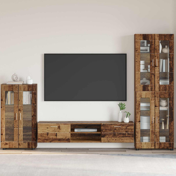Sideboard FLORIN Gammelt træ 55,5 x 29 x 100 cm Konstrueret træ