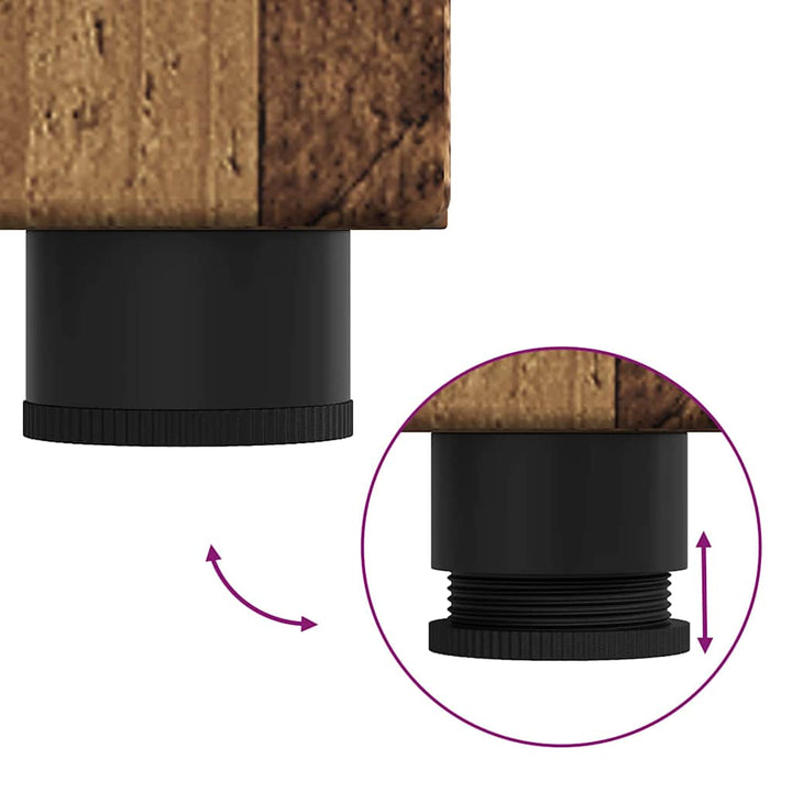 Sideboard FLORIN Gammelt træ 55,5 x 29 x 103 cm Konstrueret træ