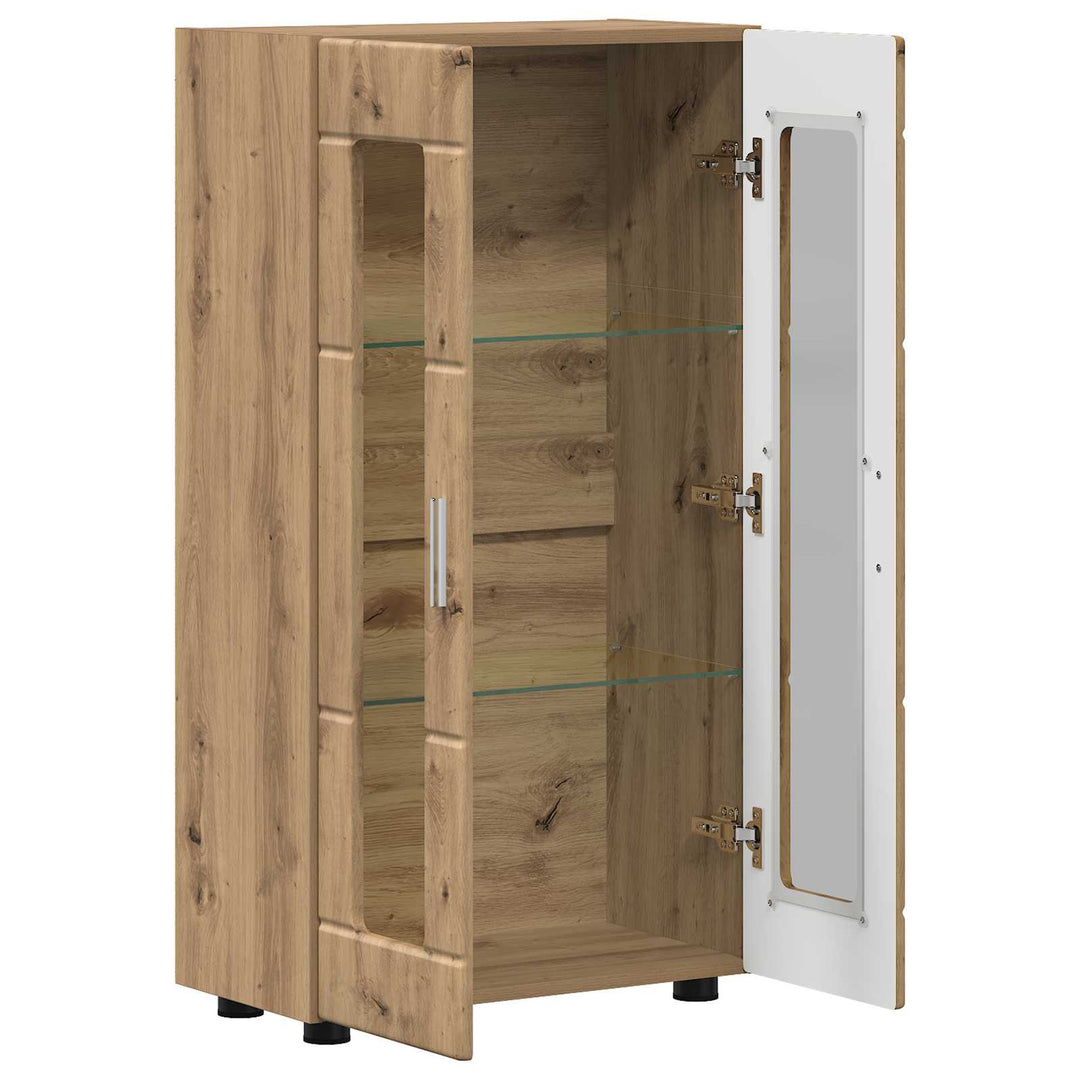 Sideboard med hylde FLORIN Artisan Egetræ 55,5 x 29 x 100 cm