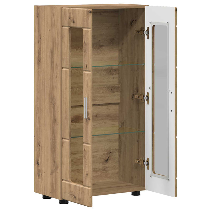 Sideboard med hylde FLORIN Artisan Egetræ 55,5 x 29 x 100 cm