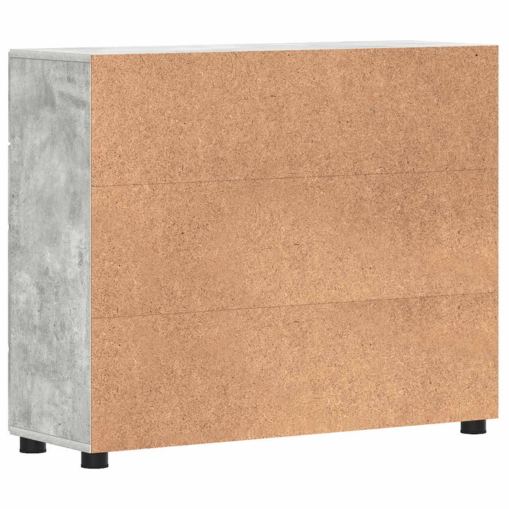 Træskab Beton Grå 88,5 x 30,5 x 73 cm Konstrueret træ