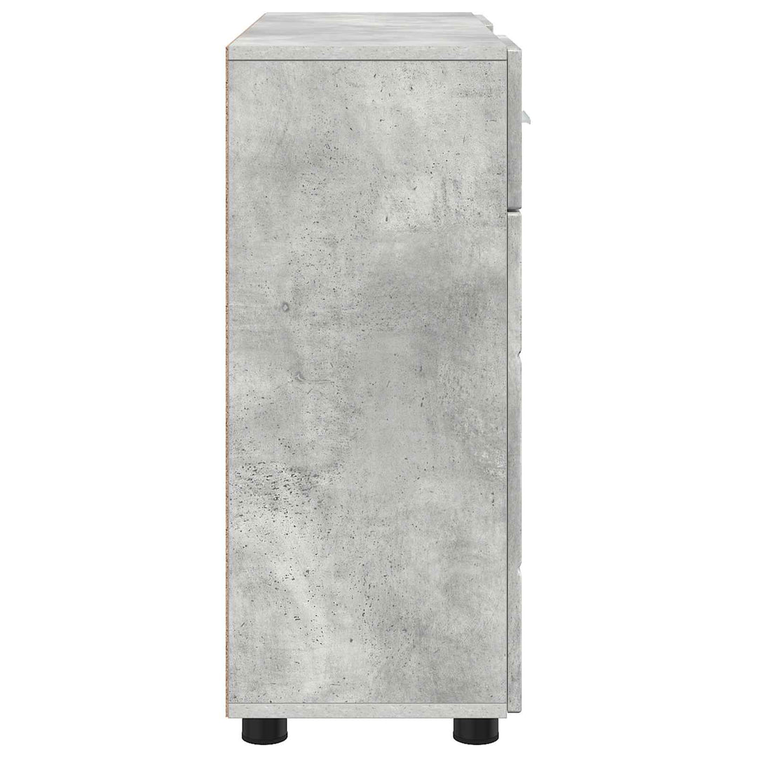 Træskab Beton Grå 88,5 x 30,5 x 73 cm Konstrueret træ