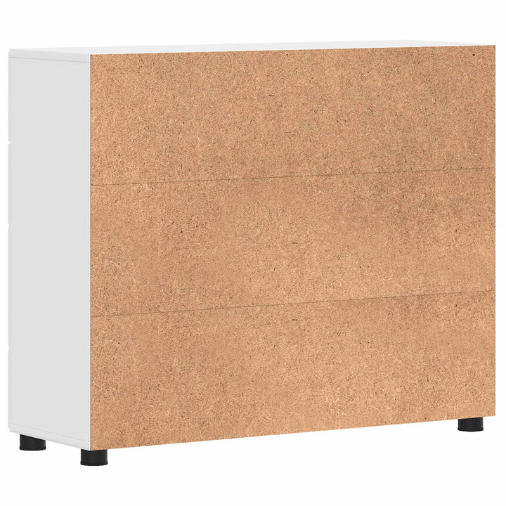 Træskab Høj gloss hvid 88,5 x 30,5 x 73 cm Konstrueret træ