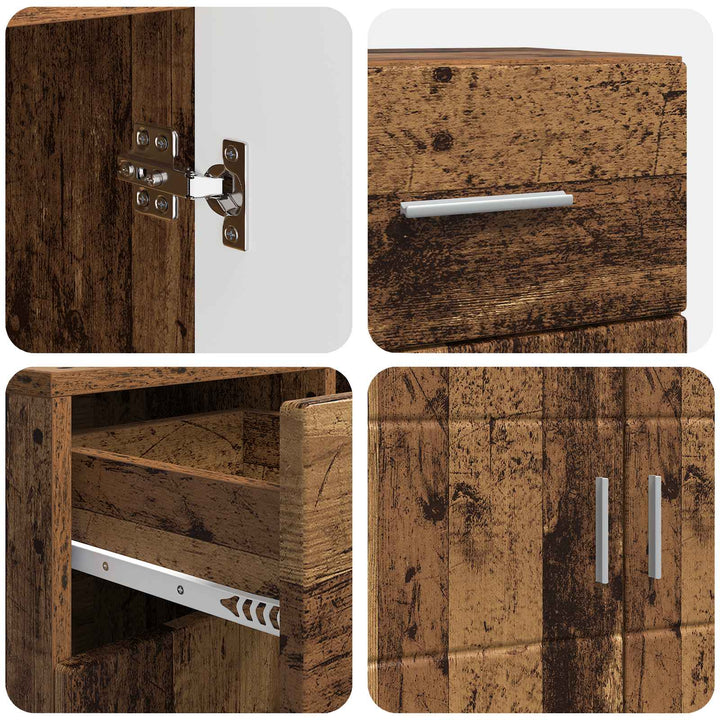 Træskab Gammelt træ 88,5 x 30,5 x 73 cm Konstrueret træ