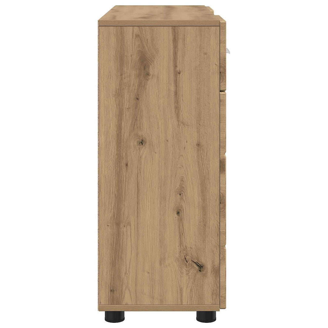 Træskab Artisan Egetræ 88,5 x 30,5 x 73 cm Konstrueret træ