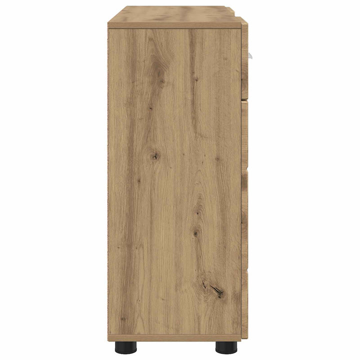 Træskab Artisan Egetræ 88,5 x 30,5 x 73 cm Konstrueret træ