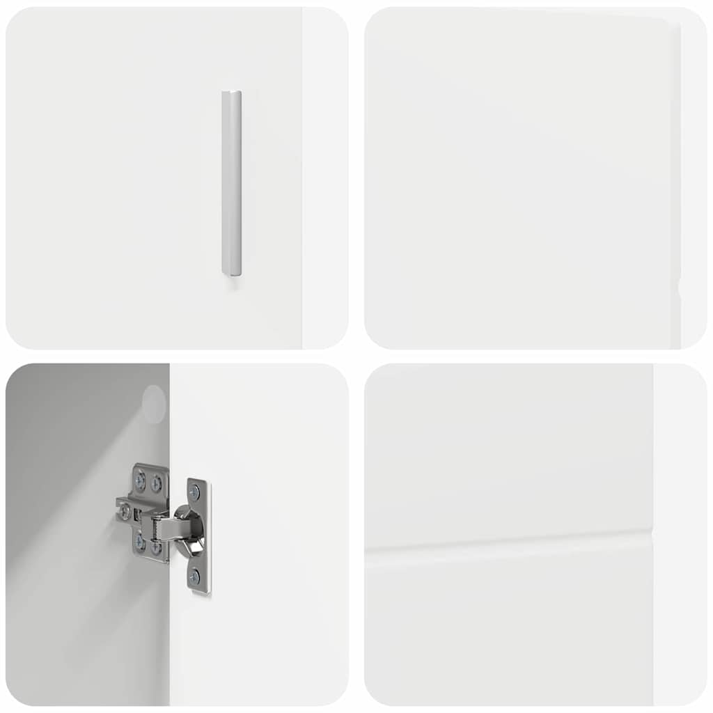 Sideboard FLORIN Hvid 88,5 x 30,5 x 55,5 cm Konstrueret træ