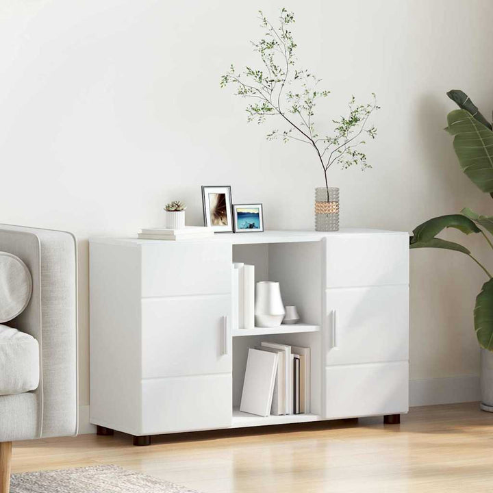 Sideboard FLORIN 88,5 x 30,5 x 55,5 cm Hvid Konstrueret træ