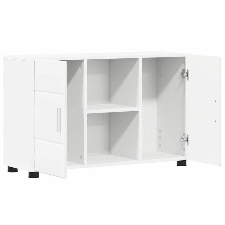 Sideboard FLORIN 88,5 x 30,5 x 55,5 cm Hvid Konstrueret træ