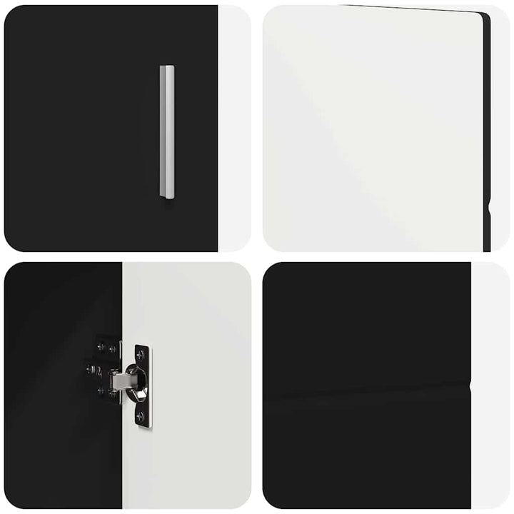 Sideboard FLORIN Sort 88,5 x 30,5 x 55,5 cm Konstrueret træ