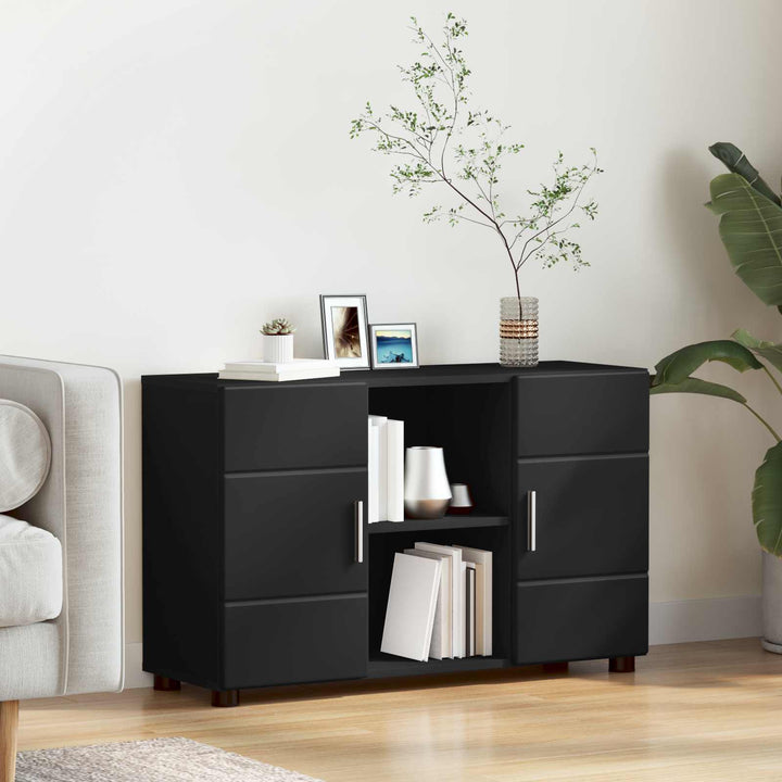 Sideboard FLORIN Sort 88,5 x 30,5 x 55,5 cm Konstrueret træ