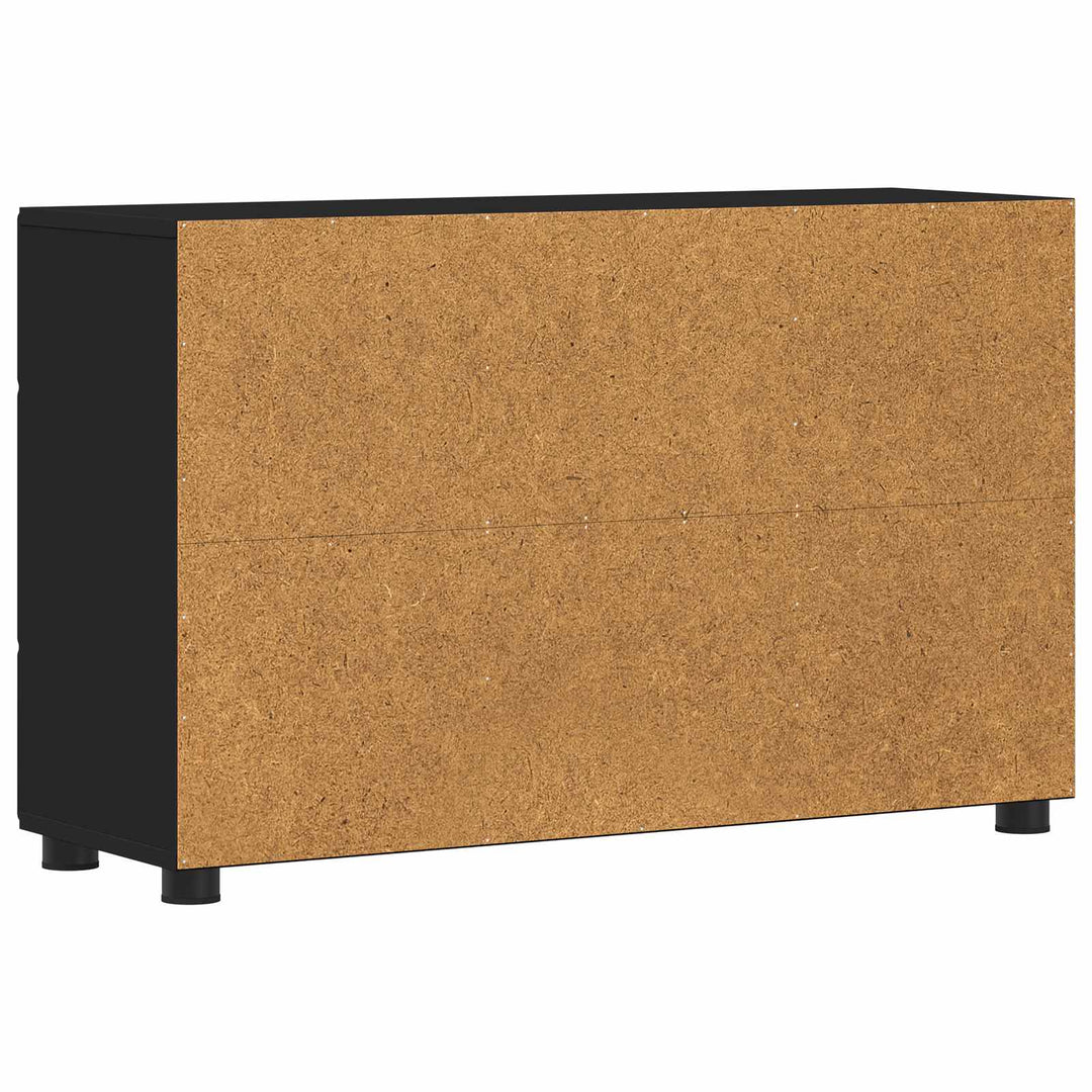 Sideboard FLORIN 88,5 x 30,5 x 55,5 cm Sort Konstrueret træ