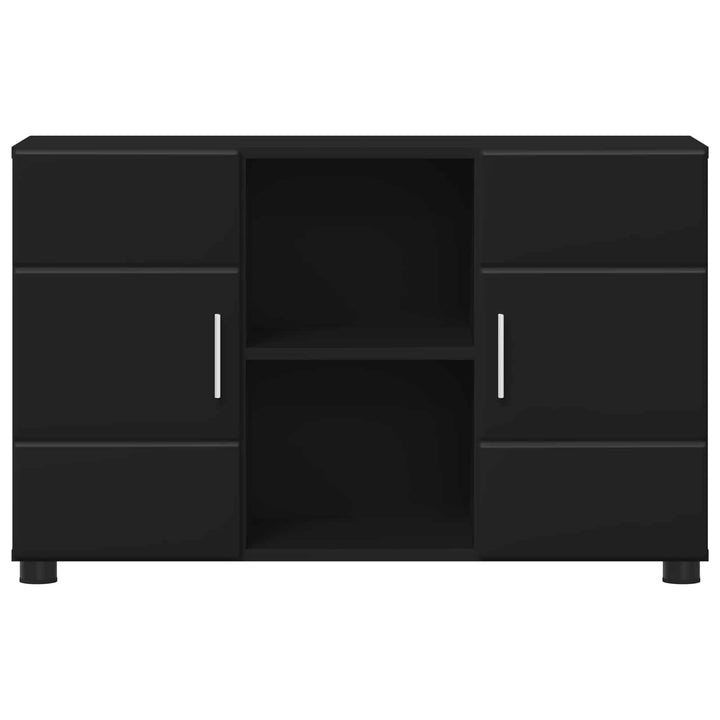 Sideboard FLORIN 88,5 x 30,5 x 55,5 cm Sort Konstrueret træ