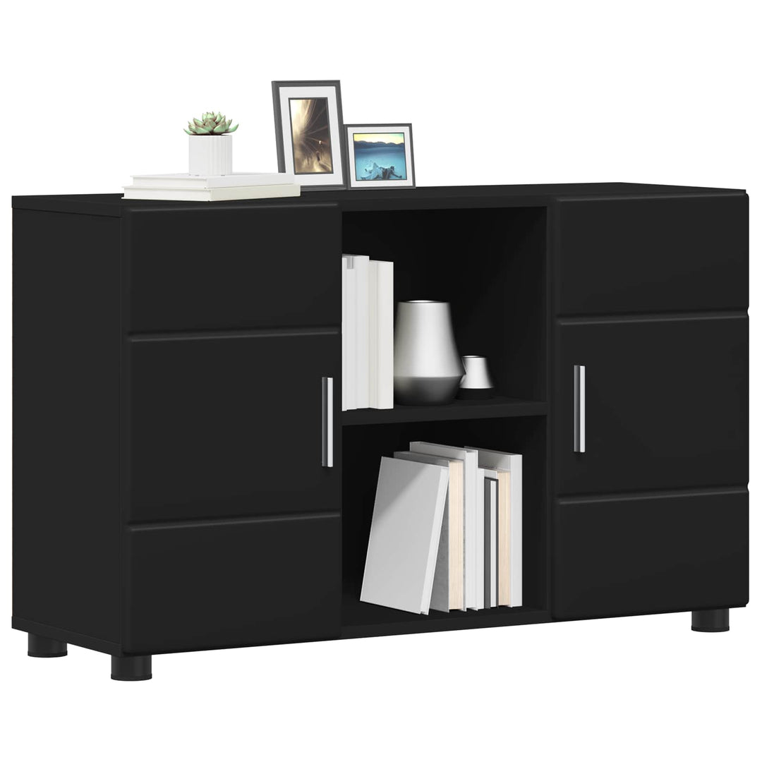 Sideboard FLORIN Sort 88,5 x 30,5 x 55,5 cm Konstrueret træ