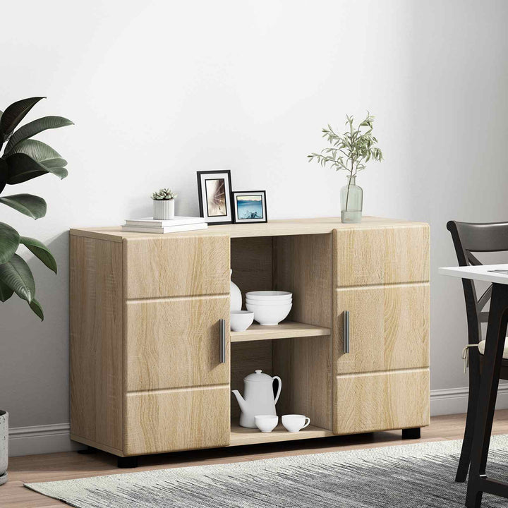 Sideboard med hylde FLORIN Sonoma eg 88,5 x 30,5 x 55,5 cm