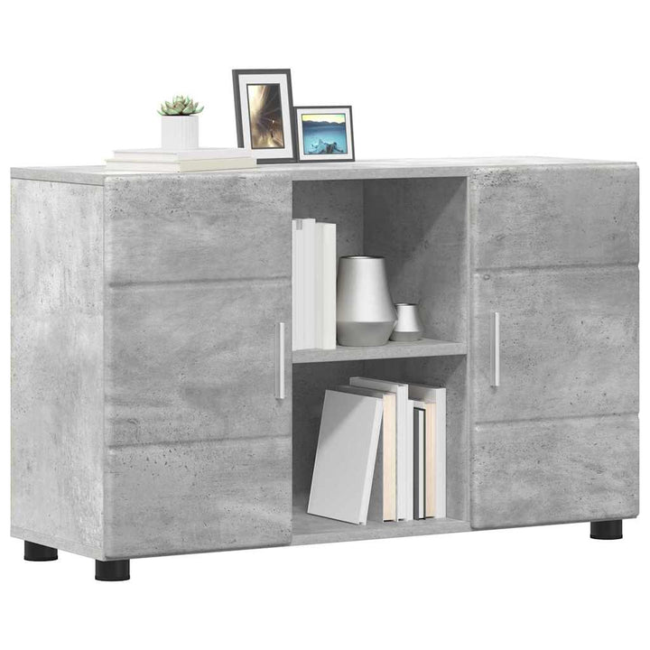 Sideboard med hylde FLORIN Beton Grå 88,5 x 30,5 x 55,5 cm
