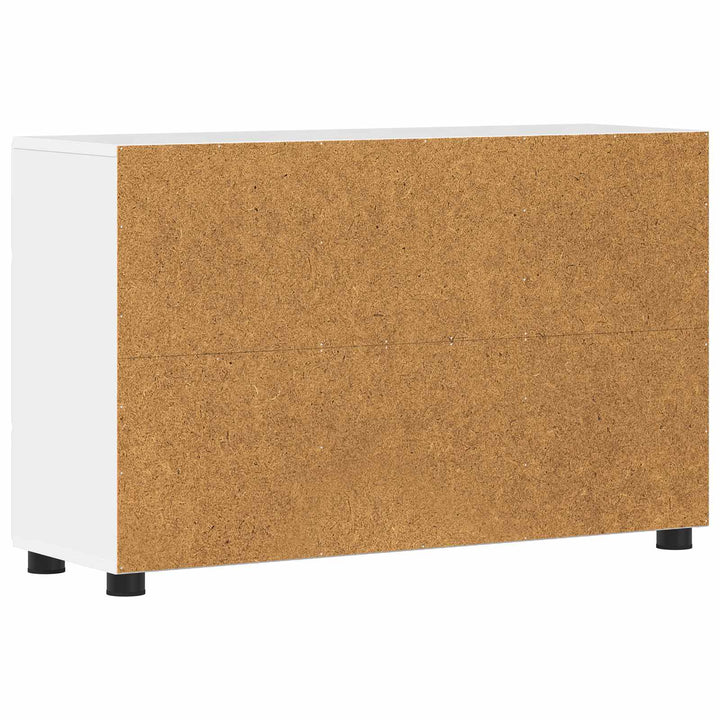 Sideboard med hylde FLORIN Høj gloss hvid 88,5 x 30,5 x 55,5 cm