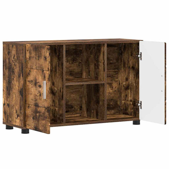 Sideboard FLORIN Røget eg 88,5 x 30,5 x 55,5 cm Konstrueret træ