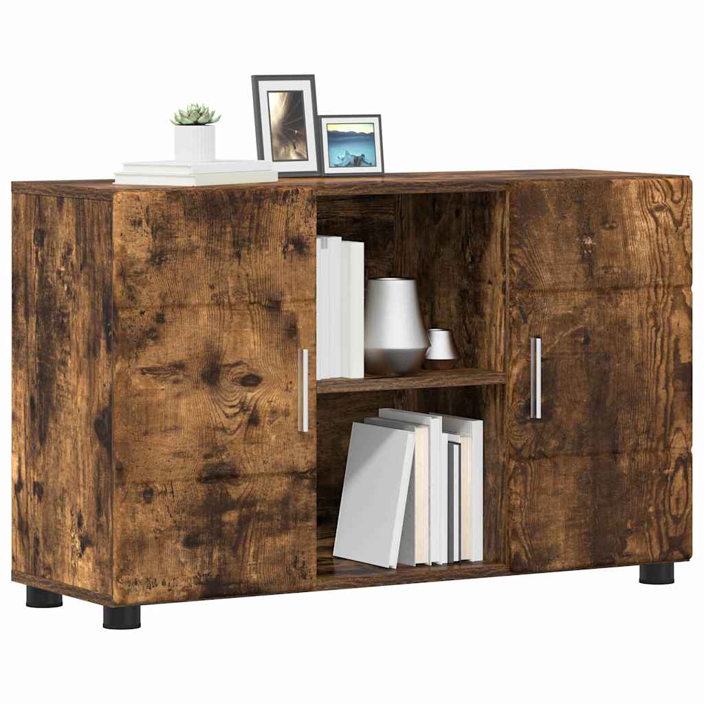 Sideboard FLORIN Røget eg 88,5 x 30,5 x 55,5 cm Konstrueret træ