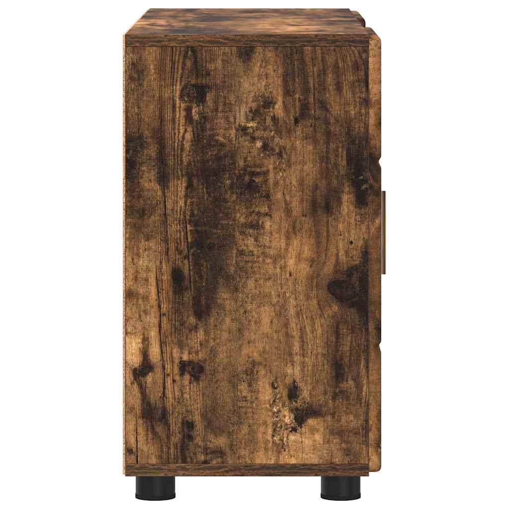 Sideboard FLORIN Røget eg 88,5 x 30,5 x 55,5 cm Konstrueret træ