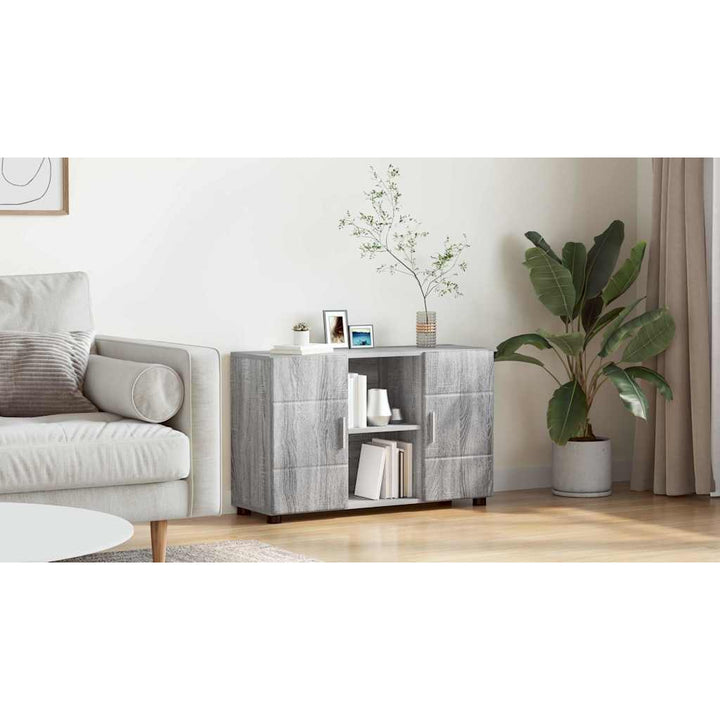 Sideboard med hylde FLORIN Grå Sonoma 88,5 x 30,5 x 55,5 cm