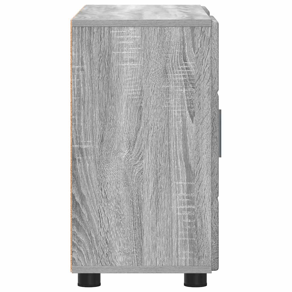 Sideboard med hylde FLORIN Grå Sonoma 88,5 x 30,5 x 55,5 cm