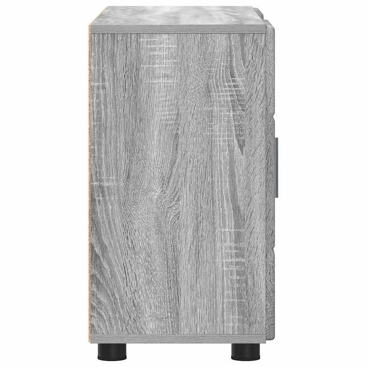 Sideboard med hylde FLORIN Grå Sonoma 88,5 x 30,5 x 55,5 cm