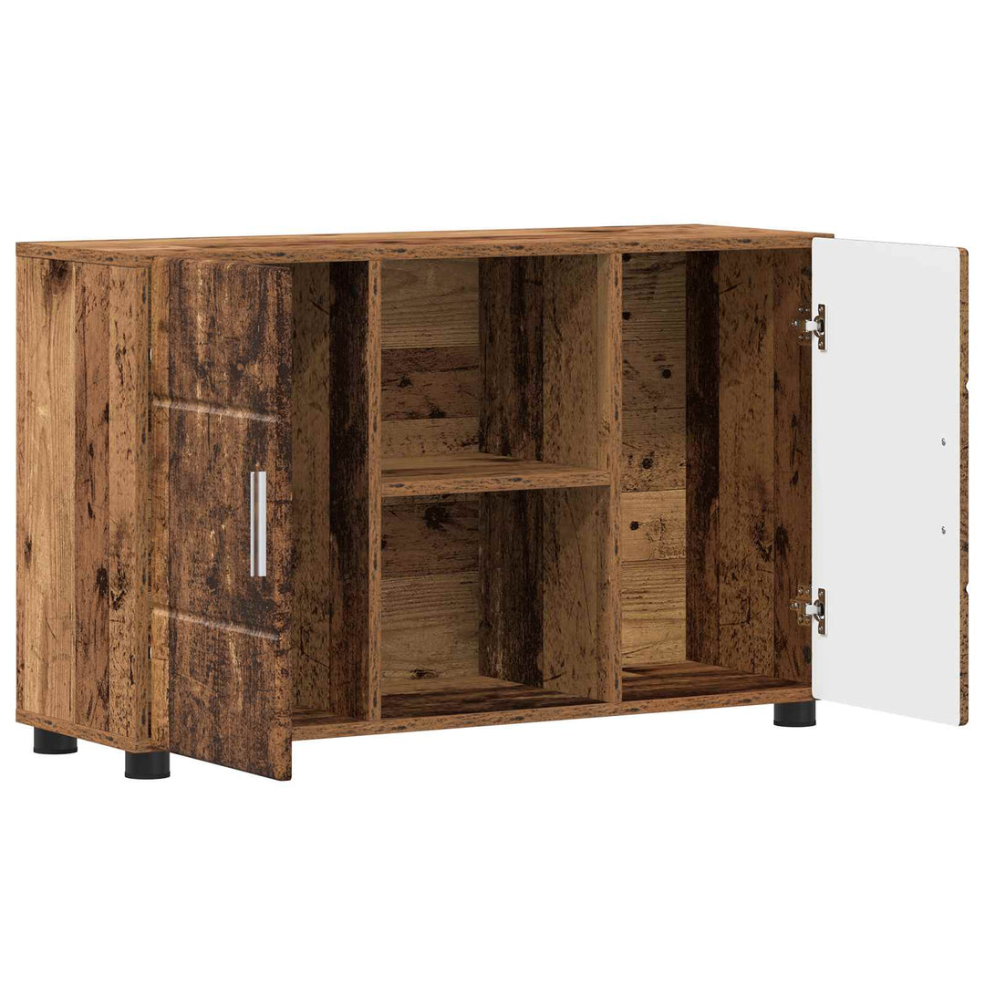 Sideboard med hylde FLORIN Gammelt træ 88,5 x 30,5 x 55,5 cm