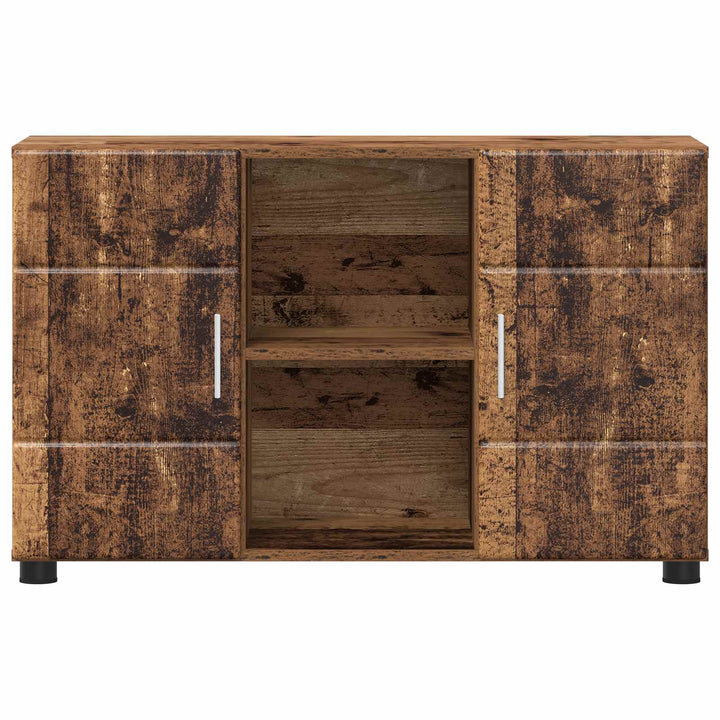 Sideboard med hylde FLORIN Gammelt træ 88,5 x 30,5 x 55,5 cm