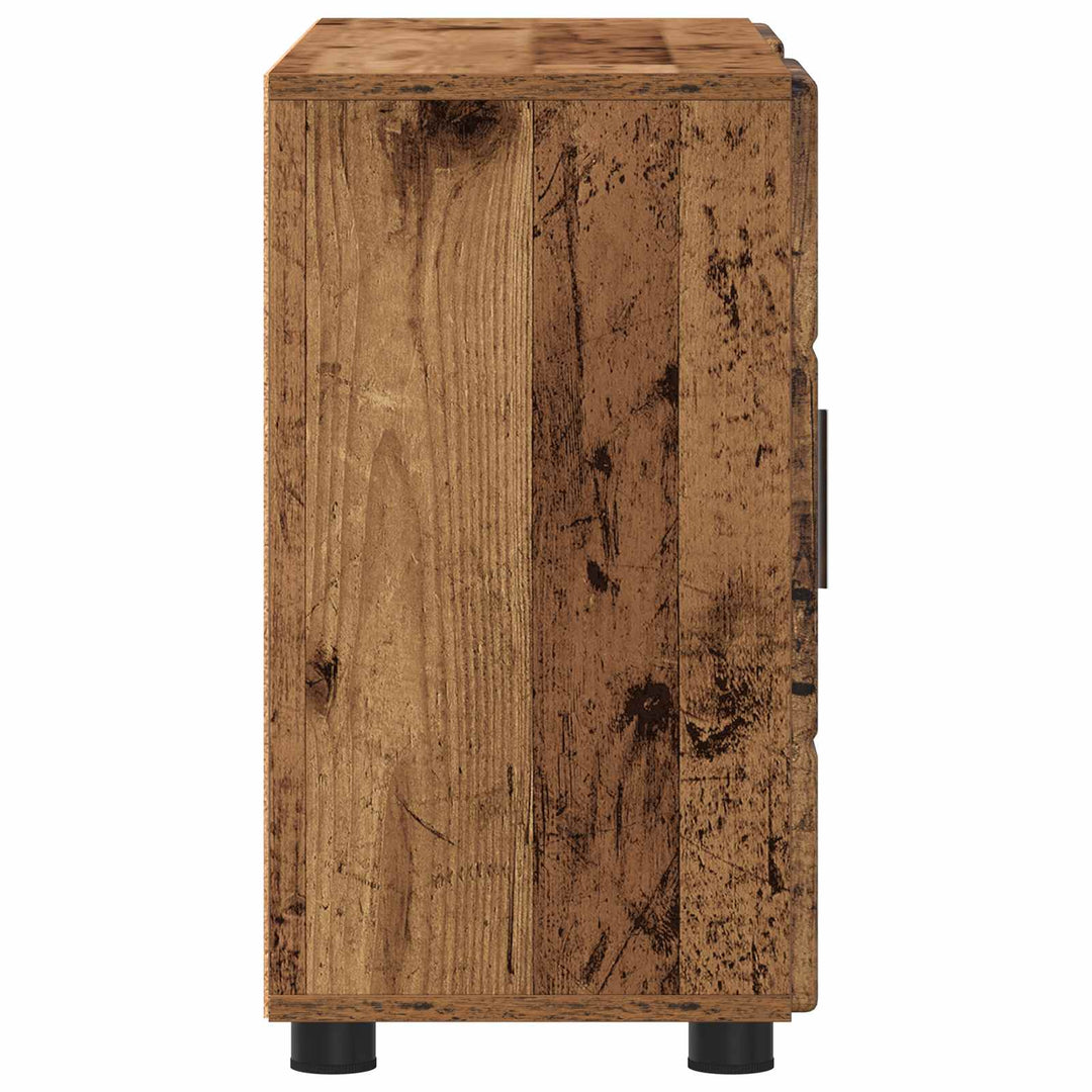 Sideboard med hylde FLORIN Gammelt træ 88,5 x 30,5 x 55,5 cm
