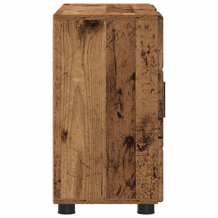 Sideboard med hylde FLORIN Gammelt træ 88,5 x 30,5 x 55,5 cm
