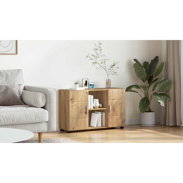 Sideboard med hylde FLORIN Artisan Egetræ 88,5 x 30,5 x 55,5 cm
